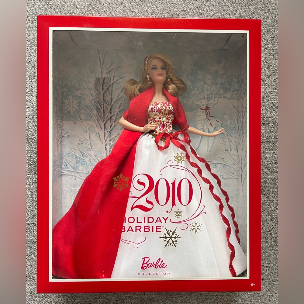2010 Mattel Blonde Holiday Barbie R4545 Collector Doll